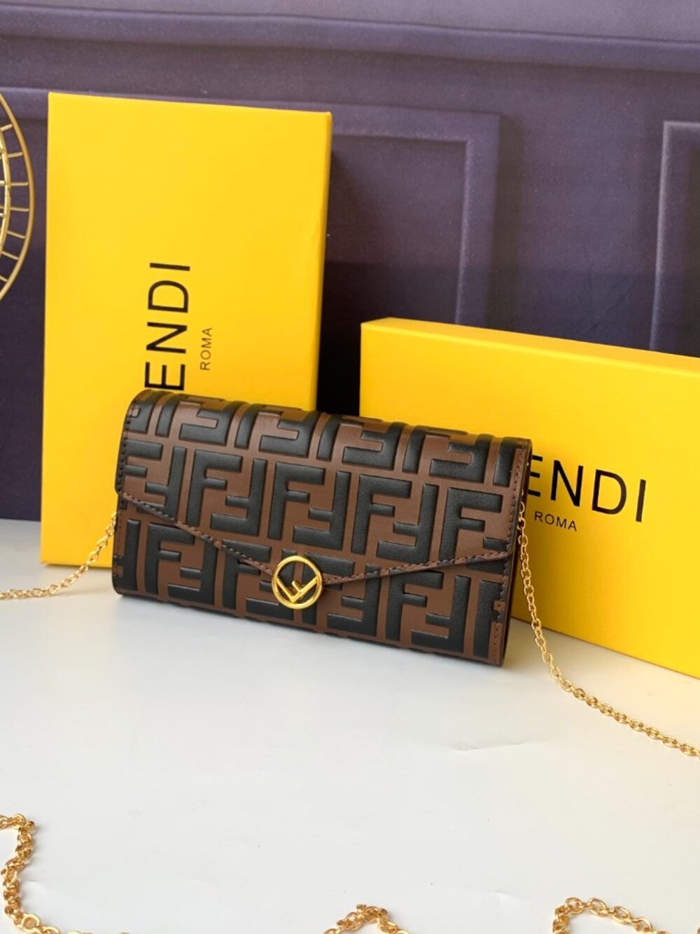 Fendi Continental chain bag.